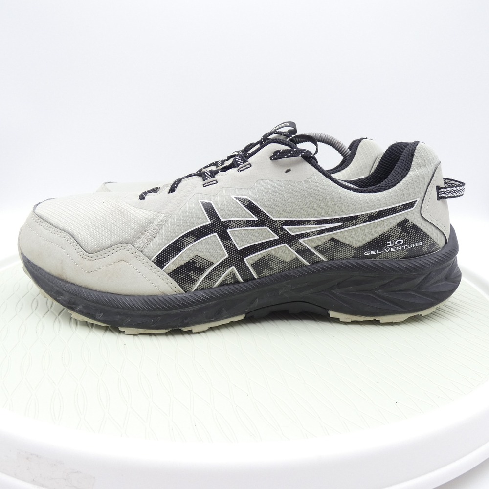 Asics Gel-Venture 9 Mens 13 Extra Wide Grey Black Trail Running Shoes 1011B966
